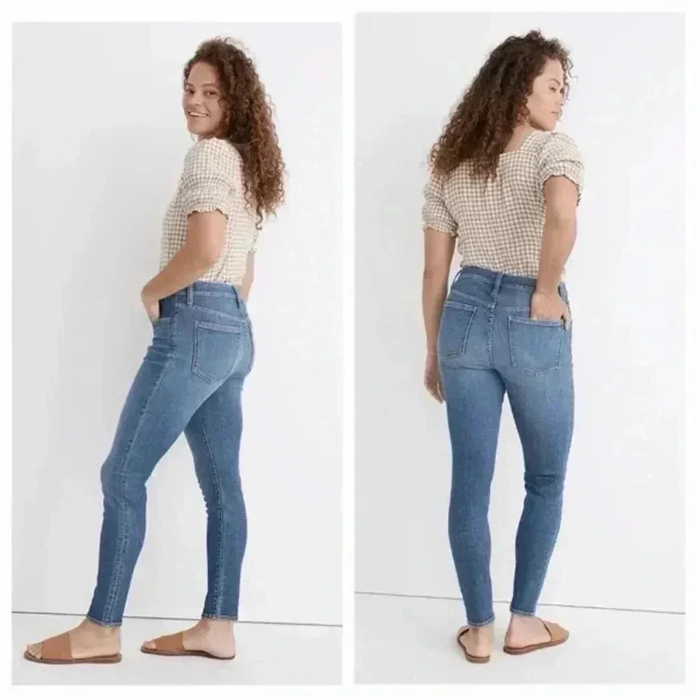 MADEWELL 9” HIGH RISE SKINNY JEANS LIGHT WASH SIZE 30